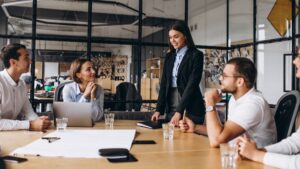 Arbetsgrupp Med En Managementkonsult